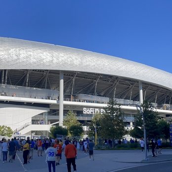 SoFi Stadium - Outside SoFi Stadium - Stadiums & Arenas Near Me - Inglewood, California