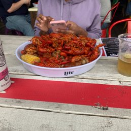 3LB's crawfish w/ the works. Claw & brew!! I love The Pit Room so I had to come check the patio out. 3LB's crawfish w/ the works. Claw & brew!! I love The Pit Room so I had to come check the patio out.