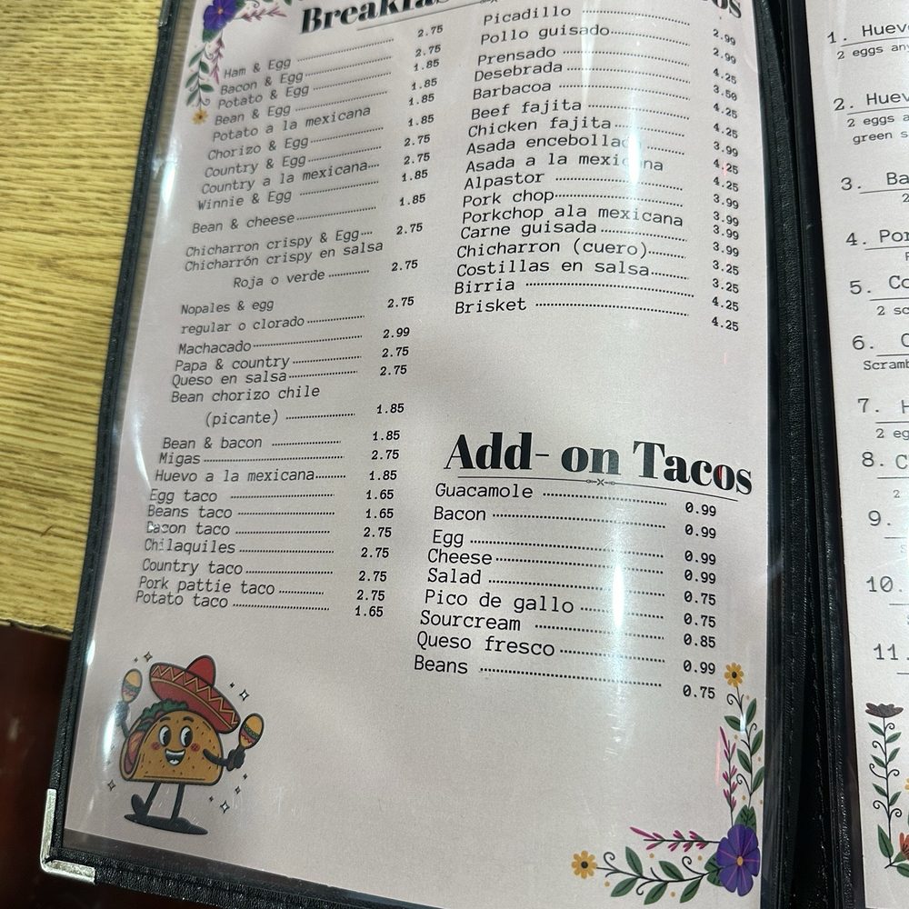 Tacos De Mama - Menu - Breakfast & Brunch Near Me - San Antonio, Texas Tacos De Mama - Menu - Breakfast & Brunch Near Me - San Antonio, Texas
