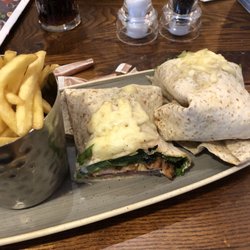 Southern fried chicken burrito