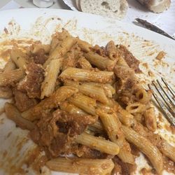 Pasta Vodka w/chicken everything cooked to perfection!