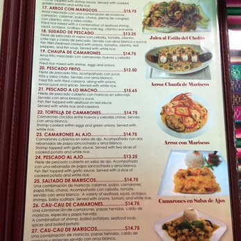 Parrilla's Cholito - Fish & Seafood - Peruvian Near Me - Downey, California