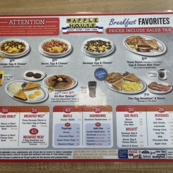 Waffle House - Menu - Breakfast & Brunch Near Me - Kernersville, North Carolina Waffle House - Menu - Breakfast & Brunch Near Me - Kernersville, North Carolina