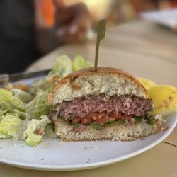 Back On the Beach - grass-fed beef burger