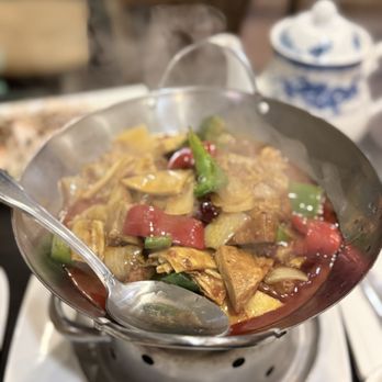 China Village - Mix Tofu Cooked In Dry Hot Pot 干鍋豆腐王 - Szechuan Near Me - Albany, California