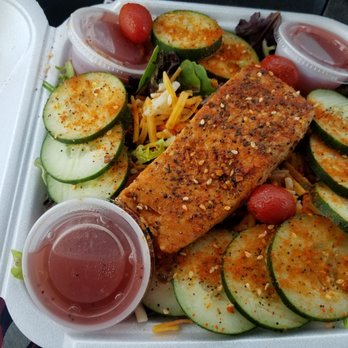 Electrolyfe Juice Bar - Coho Salmon Salad - Juice Bars & Smoothies Near Me - Memphis, Tennessee