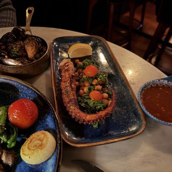 Blind Butcher - Octopodaki & Brussel Sprouts - New American Near Me - San Francisco, California
