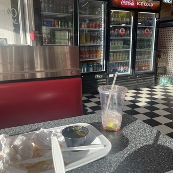 Caliente Mexican Grill - Refrigerated Drinks and fresh drinks like horchata and jamaca - Desserts Near Me - Newport, Rhode Island