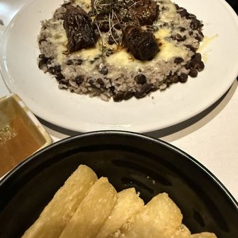 Kaiyo Grill & Sushi - Short rib on bed of white rice and black beans w a side of yuca - Sushi Bars Near Me - Islamorada, Florida