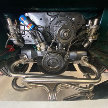 German Autoworks - Ray does his magic and converted to dual Weber carb - Auto Repair Near Me - Upland, California German Autoworks - Ray does his magic and converted to dual Weber carb - Auto Repair Near Me - Upland, California
