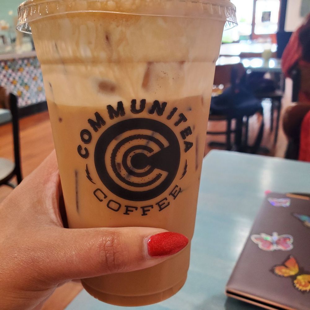 Communitea Coffee - Honey rose shaken espresso, with a rose cold foam - Coffee & Tea Near Me - Brea, California