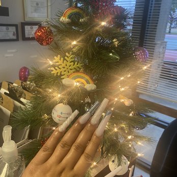 Honey Dipp Nails - XL coffin nails - Nail Salons Near Me - Carrollton, Texas