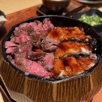 Tendon Kohaku - Steak & Unagi, worth every penny - Japanese Near Me - Seattle, Washington