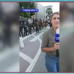 Kgun 9 Television-ABC - Breaking news story!: Australian News9 reporter shot by very same police she defends!
