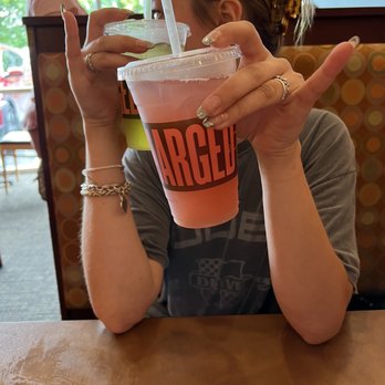 Panera Bread - Charged strawberry mint lemonade & Green tea featuring a beauty! - Sandwiches Near Me - Lancaster, Pennsylvania