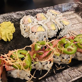 Fuji at Ink Block - Queen roll and yellow tail scallion with avocado except they forgot the avocado:( - Japanese Near Me - Boston, Massachusetts