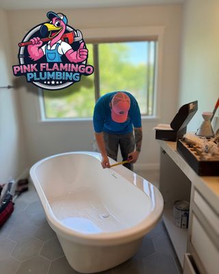 Pink Flamingo Plumbing by null