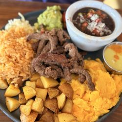Deconstructed breakfast burrito