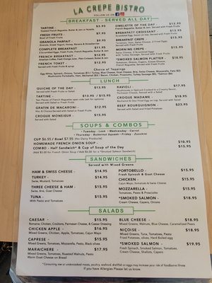 Menu photo 2 La Crepe Bistro Miami, FL Menu photo 2 La Crepe Bistro Miami, FL