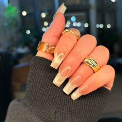 Nova Lux Salon - Silky Cat Eye over French Gel X