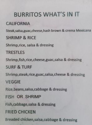Menu photo 1 Pedro's Tacos San Clemente, CA