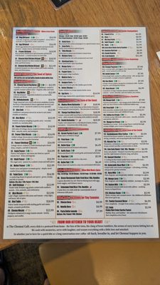 Menu photo 2 The Chennai Cafe Shoreline, WA Menu photo 2 The Chennai Cafe Shoreline, WA