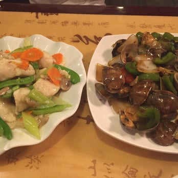 Din Ho Chinese BBQ - Clams with black bean sauce and fish with veggies! - Barbeque Near Me - Austin, Texas Din Ho Chinese BBQ - Clams with black bean sauce and fish with veggies! - Barbeque Near Me - Austin, Texas