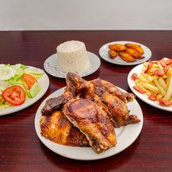 Al Toque Peruvian Restaurant - Combo Matador - One of our famous Rotisserie Chicken Combos to enjoy with the family.