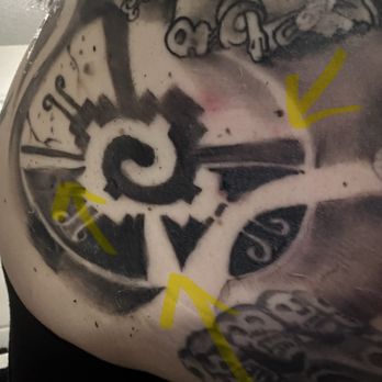 High Class Tattoo - Lines aren't straight, not properly blackened and supposed to have a stone look like the rest of my sleeve - Tattoo Near Me - San Diego, California
