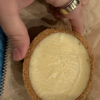 Franklin Barbecue - Key Lime Tart-I placed my hand in for size reference - Barbeque Near Me - Austin, Texas
