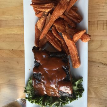 Outer Banks Brewing Station - Sweet bbq ribs and sweet potato fries.. 3/5.. way to sweet. Needs a better sauce and a better pairing. - Seafood Near Me - Kill Devil Hills, North Carolina Outer Banks Brewing Station - Sweet bbq ribs and sweet potato fries.. 3/5.. way to sweet. Needs a better sauce and a better pairing. - Seafood Near Me - Kill Devil Hills, North Carolina