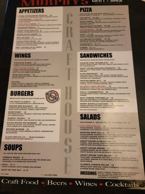 Menu photo 2 Murphys Craft House Indianapolis, IN Menu photo 2 Murphys Craft House Indianapolis, IN