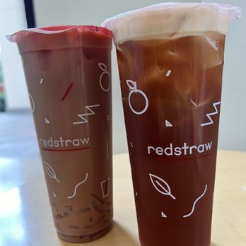 Redstraw - Peach Bellini and red straw milk tea - Bubble Tea Near Me - Irvine, California Redstraw - Peach Bellini and red straw milk tea - Bubble Tea Near Me - Irvine, California