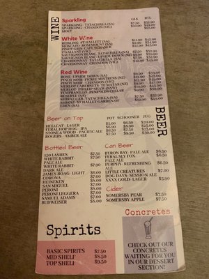 Menu photo 6 Hellcat Maggie Brisbane, QLD