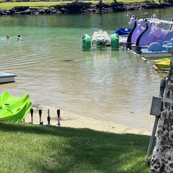 Lagoon Grill - View of lagoon from table. - American Near Me - Waikoloa, Hawaii
