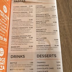 Italian Crust - Menu