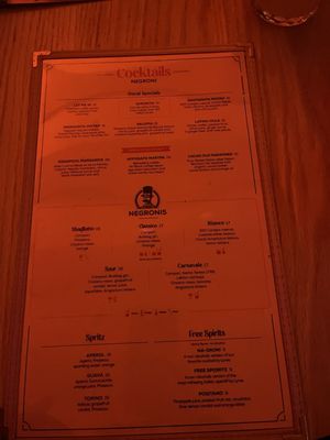 Menu photo 6 Negroni Bistro & Sushi Bar Miami, FL