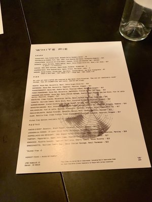 Menu photo 8 White Pie Denver, CO