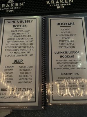 Menu photo 1 Cloud 9 Lounge Hollywood, FL