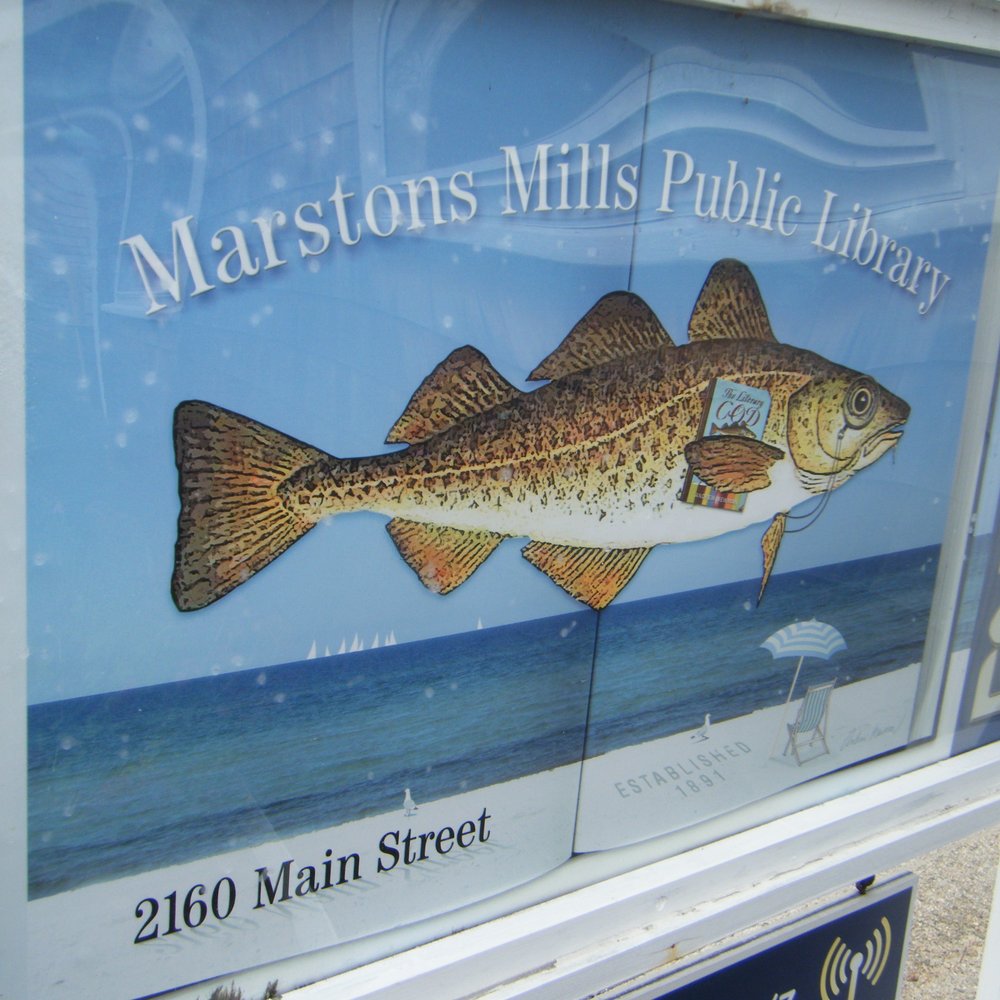Marstons Mills Public Library - Cool fish sign - Libraries Near Me - Marstons Mills, Massachusetts Marstons Mills Public Library - Cool fish sign - Libraries Near Me - Marstons Mills, Massachusetts