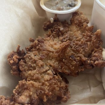 HomeGrown - Buttermilk fried chicken breast with mushroom gravy - New American Near Me - Asheville, North Carolina HomeGrown - Buttermilk fried chicken breast with mushroom gravy - New American Near Me - Asheville, North Carolina