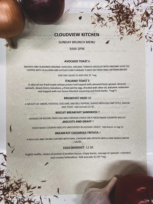 Menu photo 5 Cloudview Kitchen Soap Lake, WA Menu photo 5 Cloudview Kitchen Soap Lake, WA