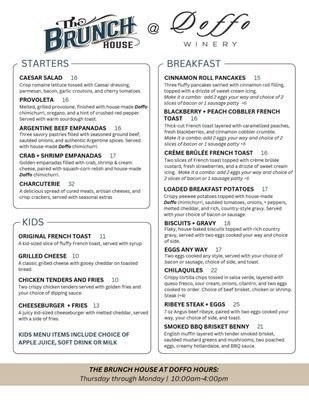 Menu photo 2 The Brunch House Temecula, CA
