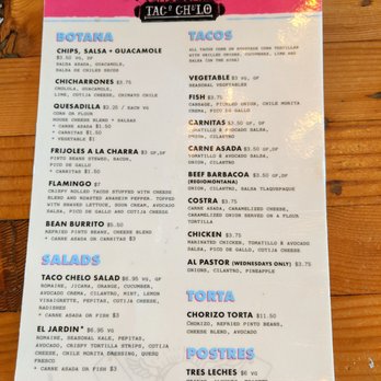 Taco Chelo - Menu - Tacos Near Me - Phoenix, Arizona Taco Chelo - Menu - Tacos Near Me - Phoenix, Arizona