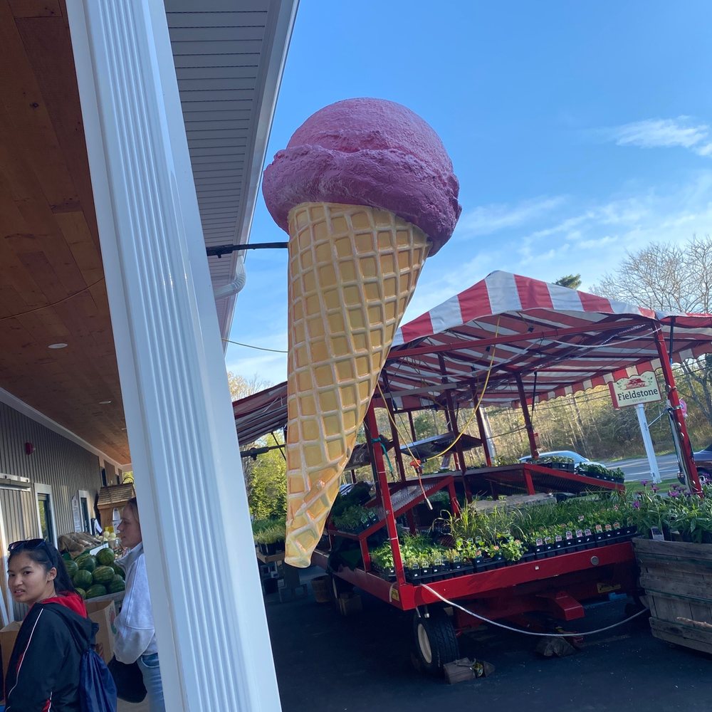 Fieldstone Farm Market - a giant ice cream cone - Farmers Market Near Me - Marion, Massachusetts Fieldstone Farm Market - a giant ice cream cone - Farmers Market Near Me - Marion, Massachusetts