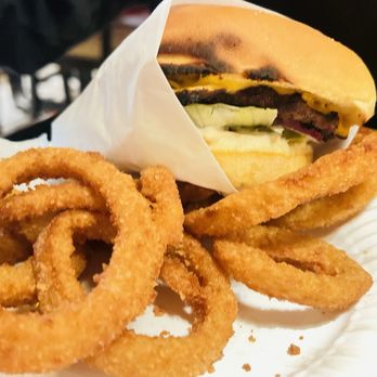 TK Burgers - CHEESEBURGER and ONION RINGS - Burgers Near Me - Mission Viejo, California