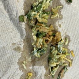 Asked for no onions and no cilantro, got onions, cilantro AND hair! Asked for no onions and no cilantro, got onions, cilantro AND hair!