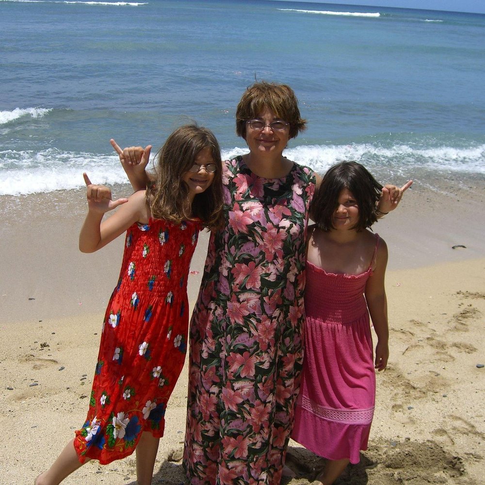 The girls and I enjoying the beach. The girls and I enjoying the beach.