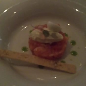 Sorellina - Dine out Boston March 2014 appetizer salmon tartare - Italian Near Me - Boston, Massachusetts