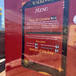 The Walking Jerk - The menu for a north side event. Yum yum yum.